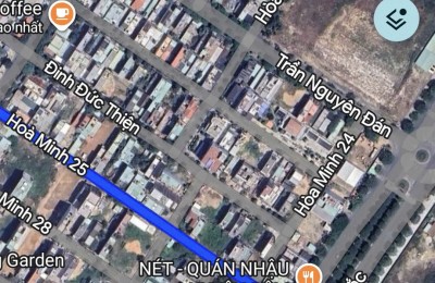 HÀNG HIẾM -Bán đất đường Hòa Minh 25 - Kẹp công viên 10m